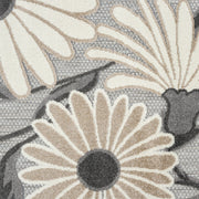 Fascination Flower Silver Rug