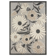 Fascination Flower Silver Rug