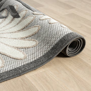 Fascination Flower Silver Rug