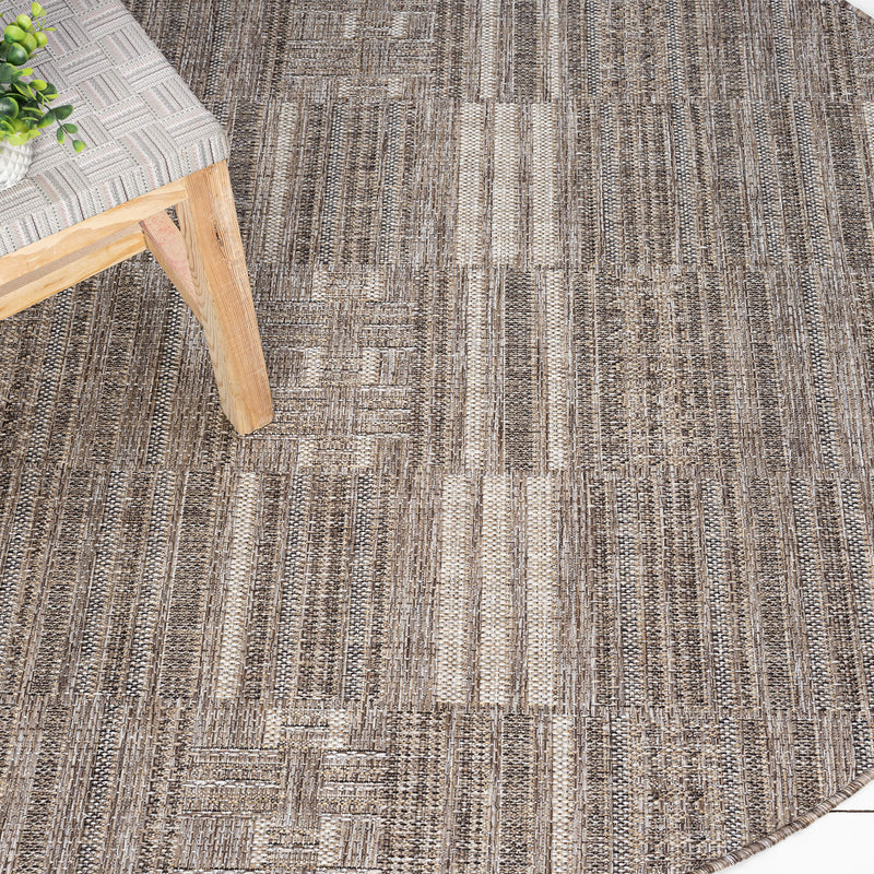 Paseo Stroll Earth Round Rug