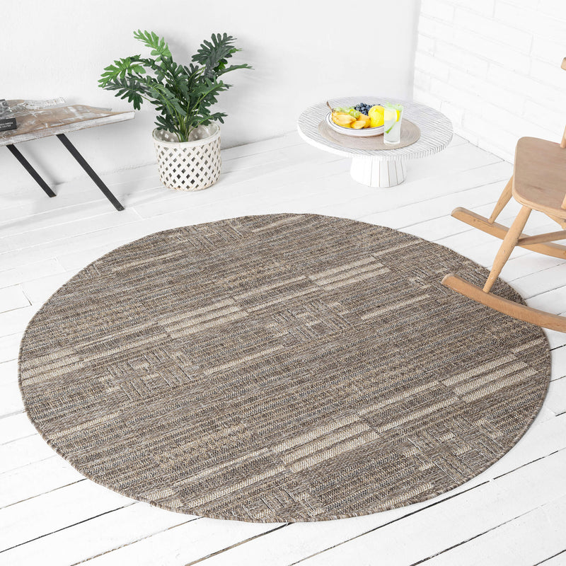 Paseo Stroll Earth Round Rug