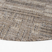 Paseo Stroll Earth Round Rug