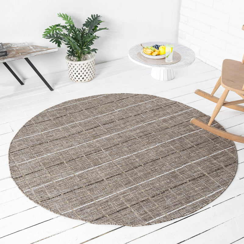 Paseo Jaunt Natural Round Rug
