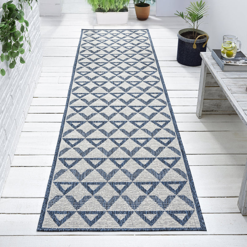 Portico Indigo Runner Rug