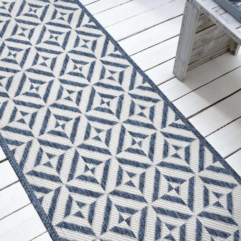 Portico Aqua Runner Rug