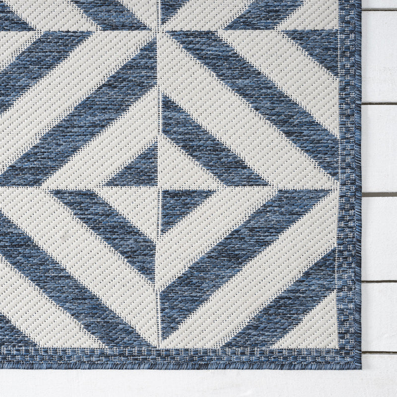 Portico Aqua Runner Rug