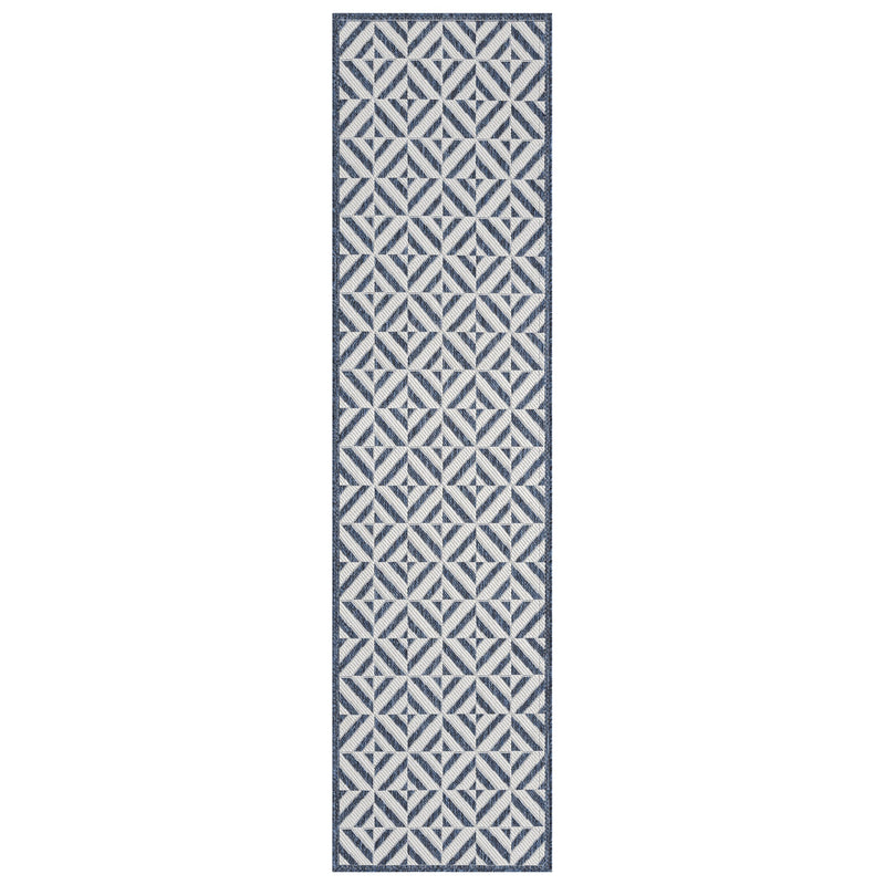 Portico Aqua Runner Rug
