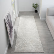 Portise Cortland Light Grey Runner Rug
