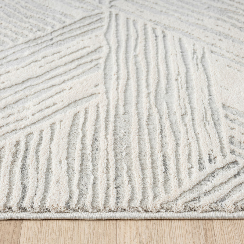 Portise Cortland Light Grey Runner Rug