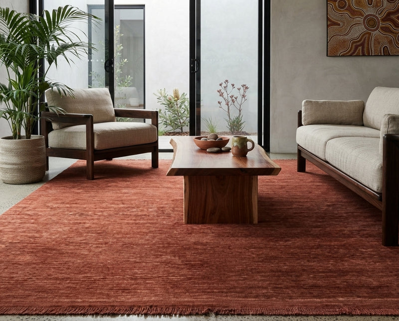 Prescott Wool Terracotta Rug