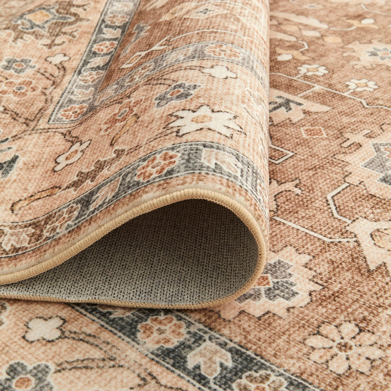 Vivify Luca Brown Washable Rug