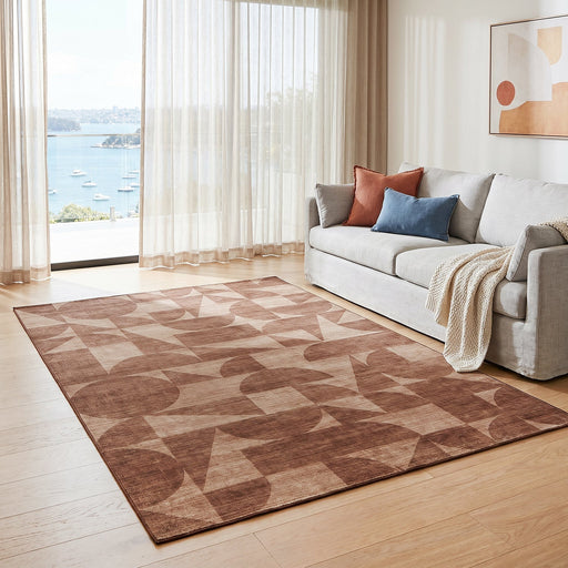 Vivify Milo Brown Washable Rug