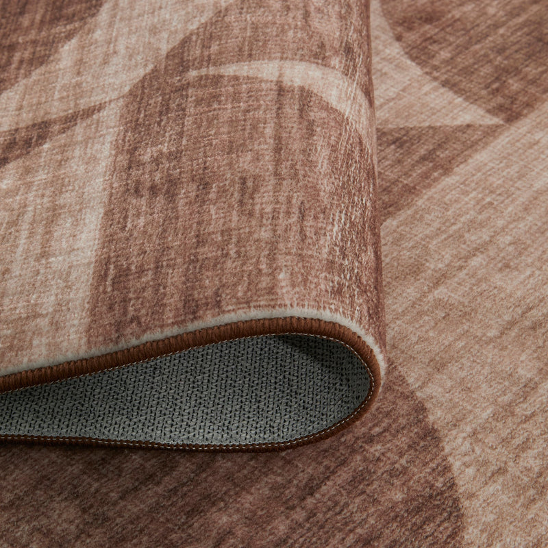 Vivify Milo Brown Washable Rug