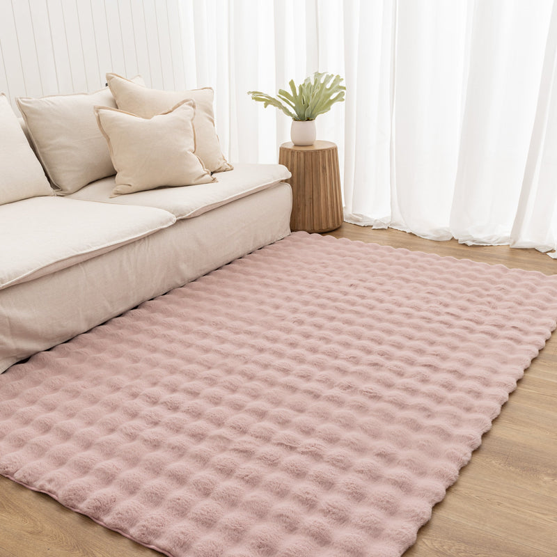 Clarity Washable Rose Pink Rug