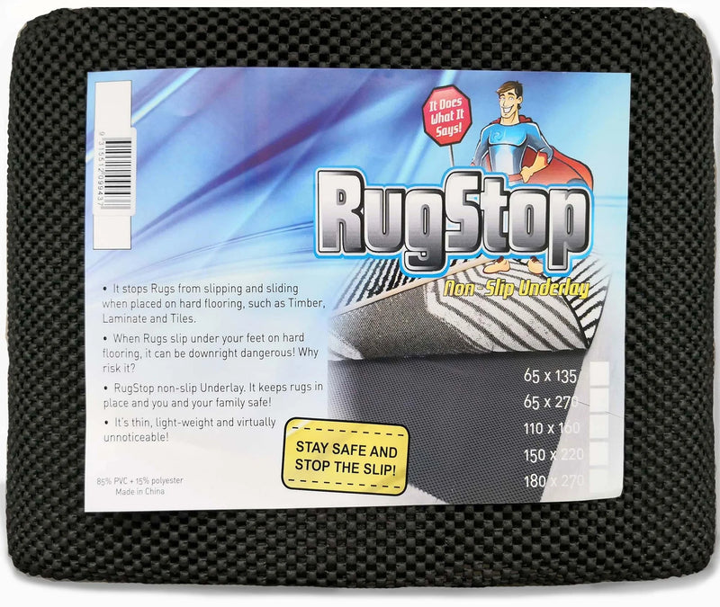 Anti-Slip RUG STOP pad Black for Hard Floor