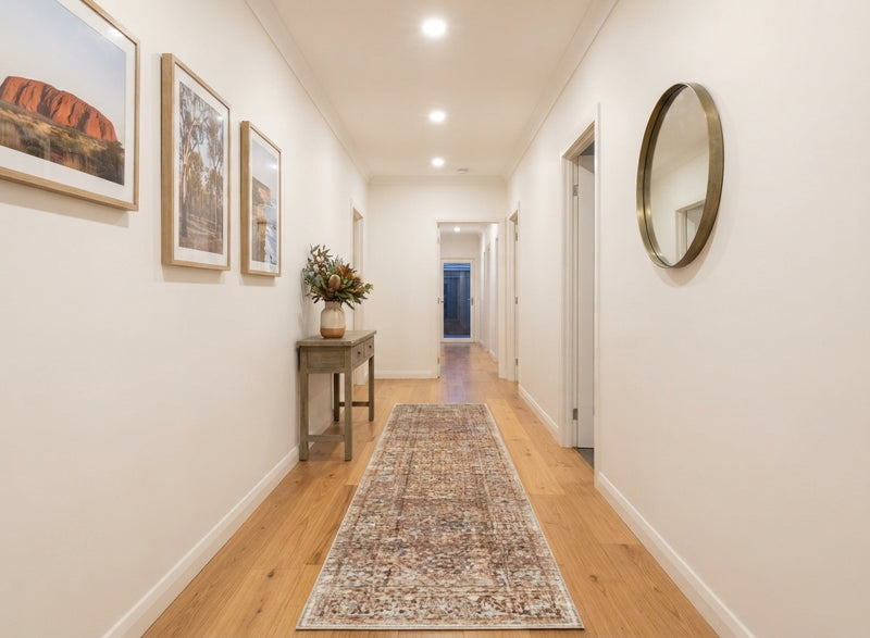 Rich Deep Clay Runner Rug
