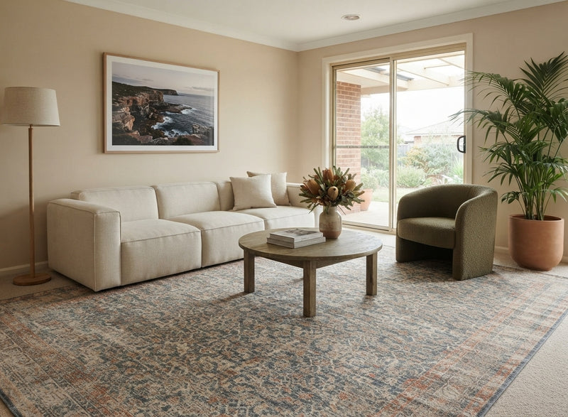 Rich Unique Blue Rug