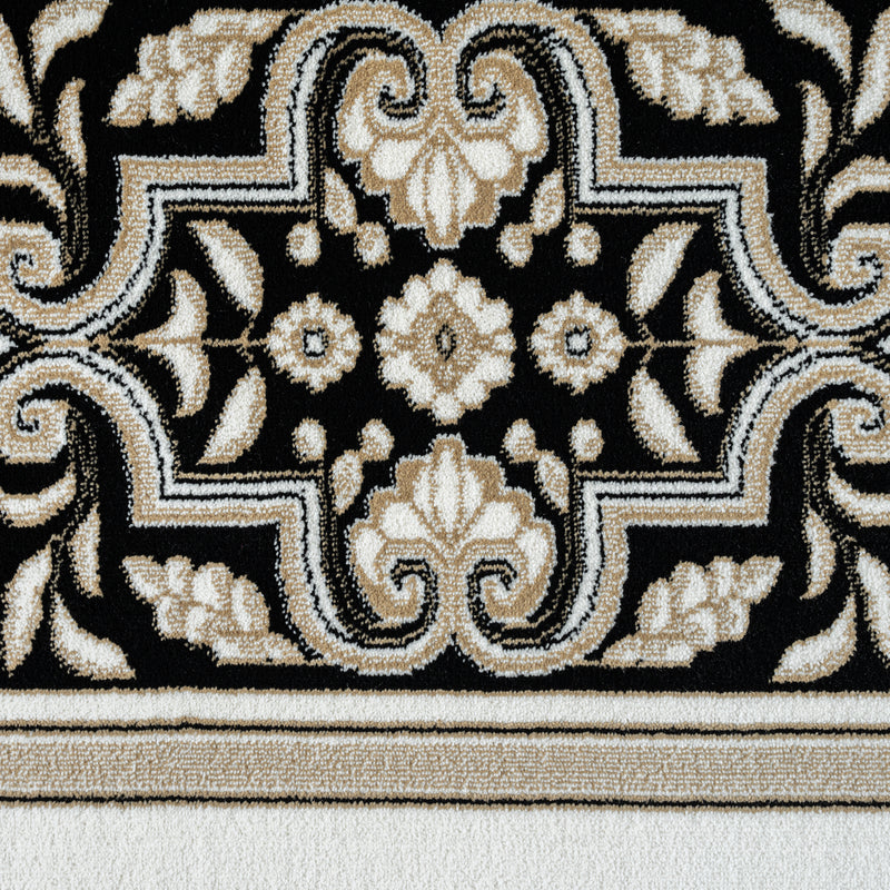 Royal King Black Cream Rug