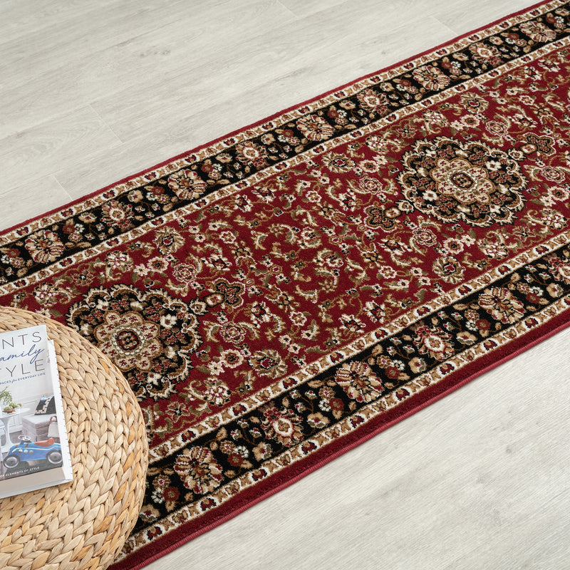 Royal Runner Rug Texture Royal Princely Red Runner Rug — SydneyRugsOnline