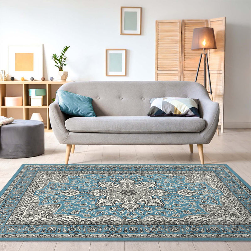 Medori Medallion Blue Rug