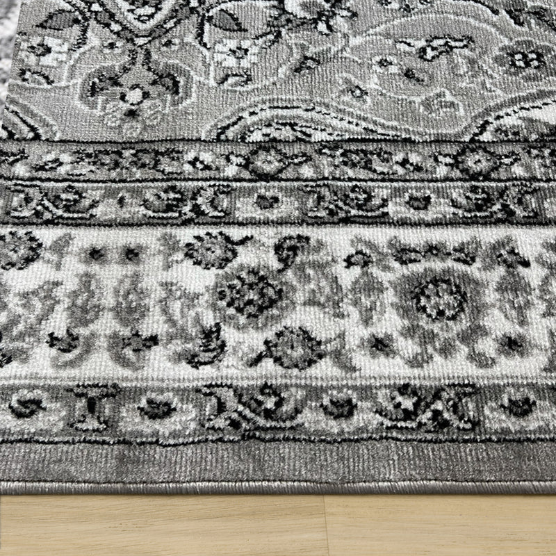 Medori Classic Traditional Grey Rug