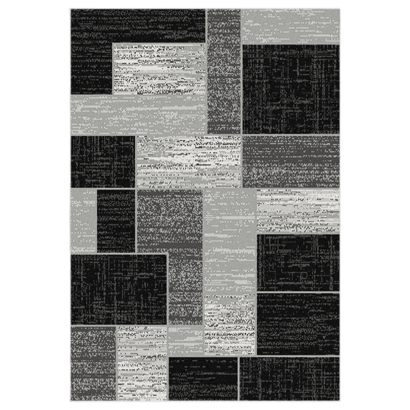 Medori Patch Grey Black Rug