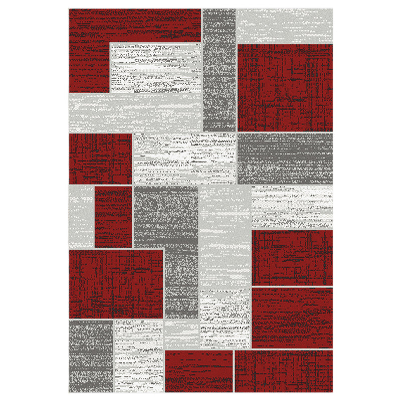 Medori Patch Red Grey Rug