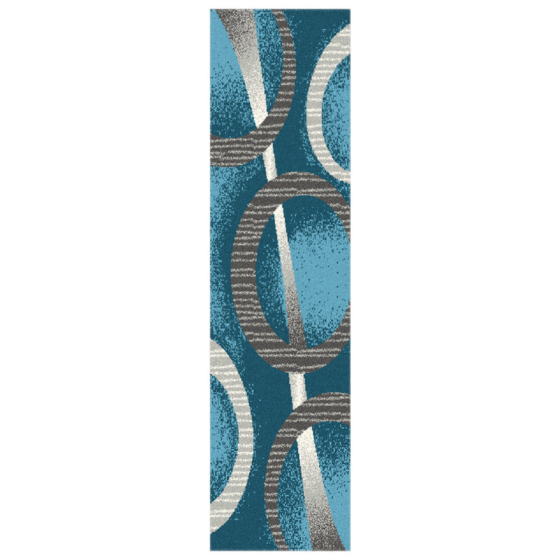 Medori Moon Blue Runner Rug
