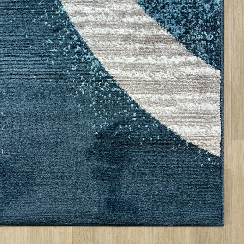 Medori Moon Blue Runner Rug