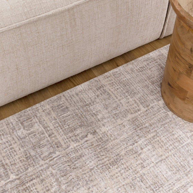 Majestic Stately Abstract Beige Rug