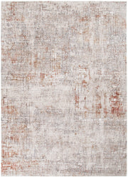 Majestic Lines Abstract Rust Rug