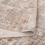 Majestic Lines Abstract Rust Rug