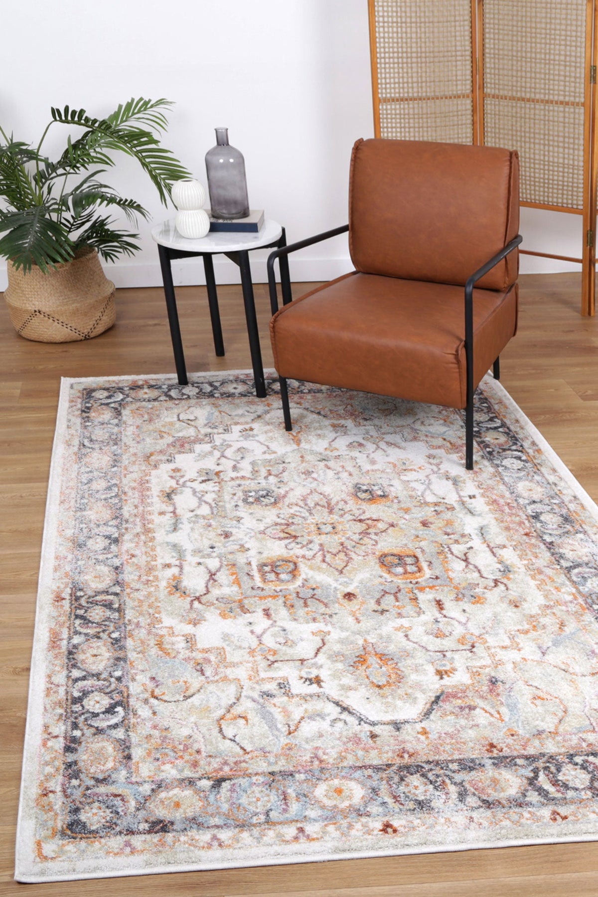 Tradition with a modern distressed edge Rectangle Rug — SydneyRugsOnline