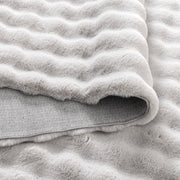 Clarity Washable Silver Round Rug