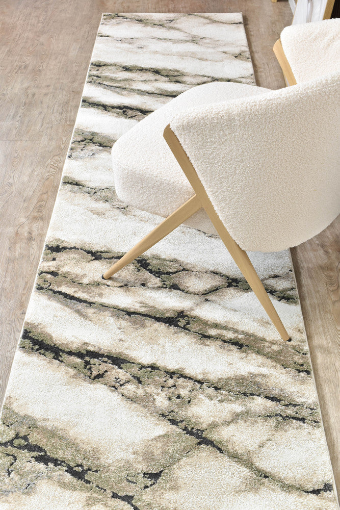 Sophia Mist Green Runner Rug