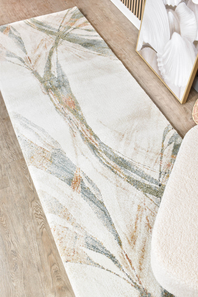 Sophia Moss Green Rust Runner Rug