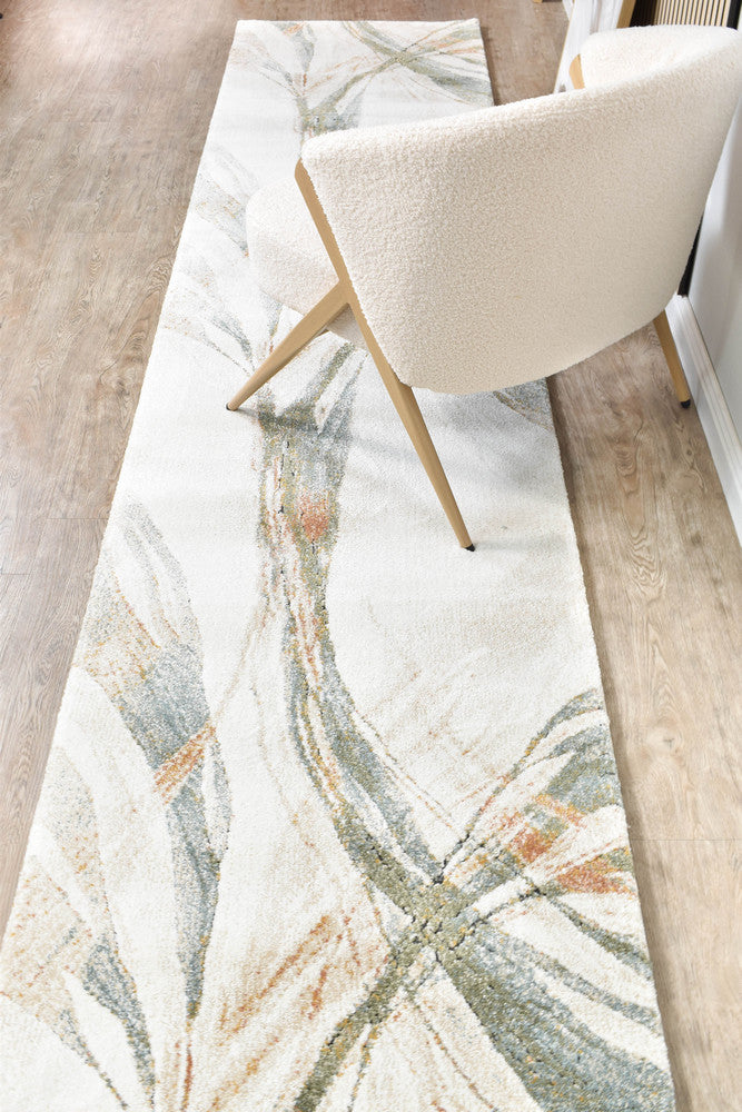 Sophia Moss Green Rust Runner Rug