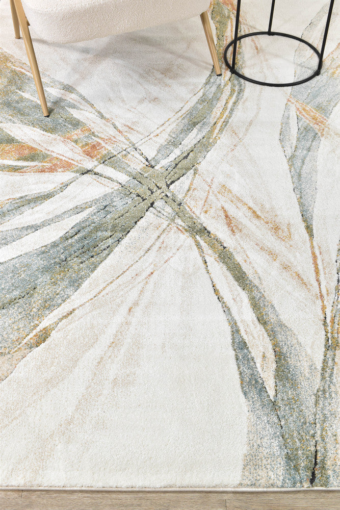 Sophia Moss Green Rust Rug