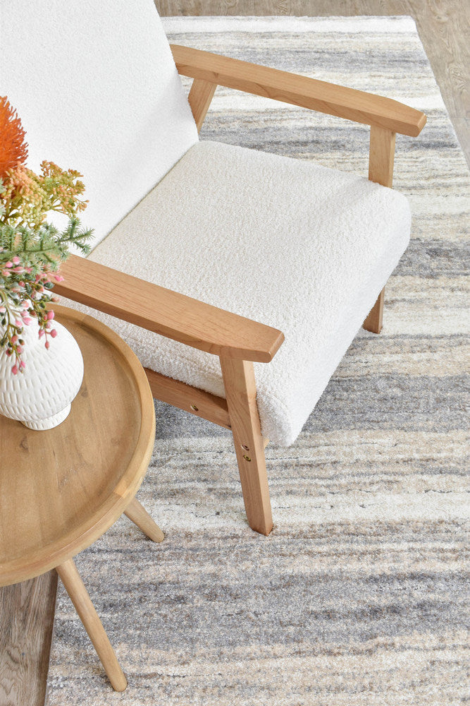 Sophia Kemik Silver Sand Runner Rug