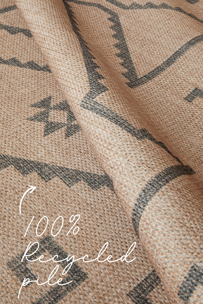 Heliacal Victor Natural Washable Rug