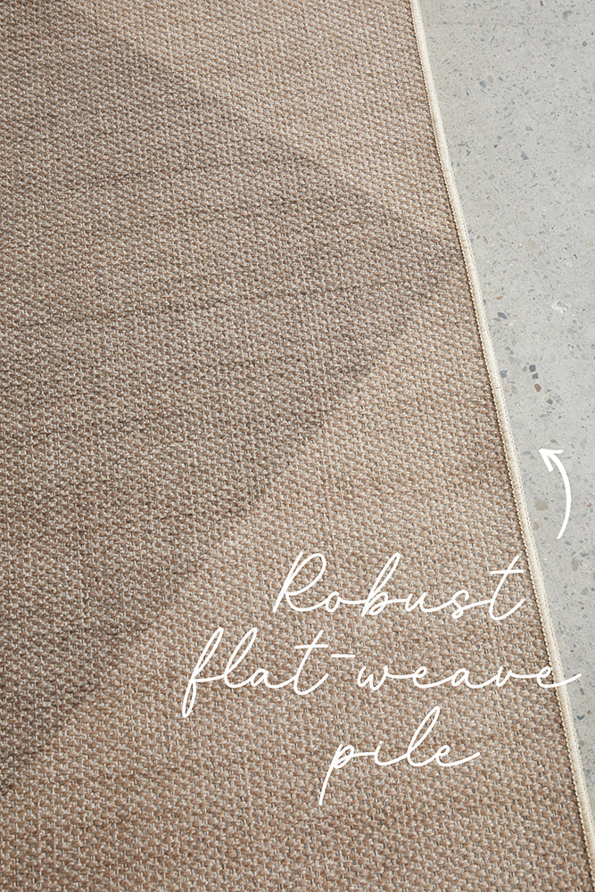 Heliacal Nasir Natural Washable Rug