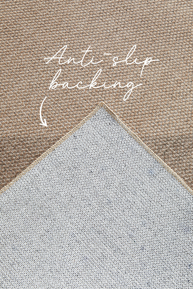 Heliacal Nasir Natural Washable Rug