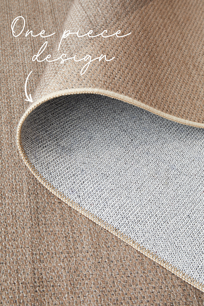 Heliacal Nasir Natural Washable Rug