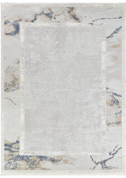 Sultana Border Navy Cream Rug