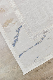 Sultana Border Navy Cream Rug