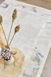 Sultana Border Navy Cream Rug