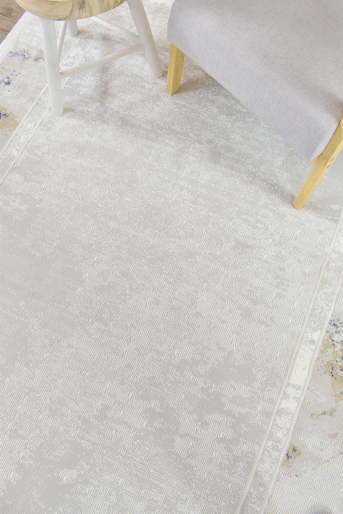 Sultana Border Navy Cream Rug