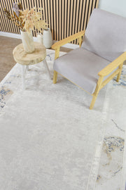 Sultana Border Navy Cream Rug