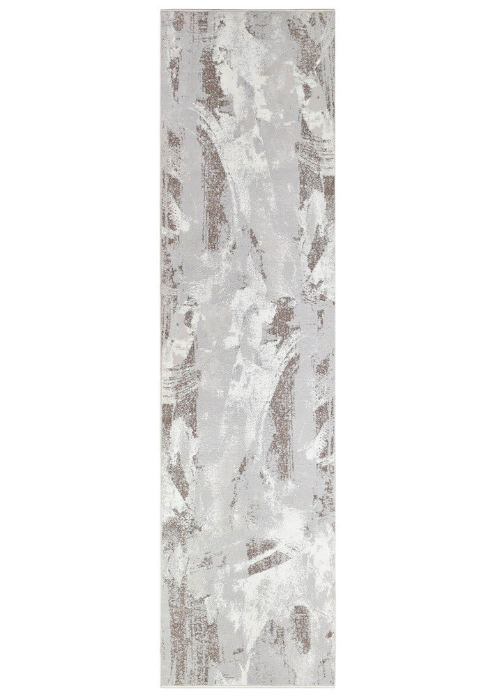 Sultana Lasting Beige Grey Runner Rug