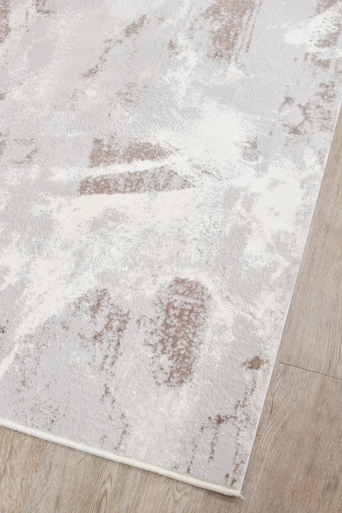 Sultana Lasting Beige Grey Runner Rug